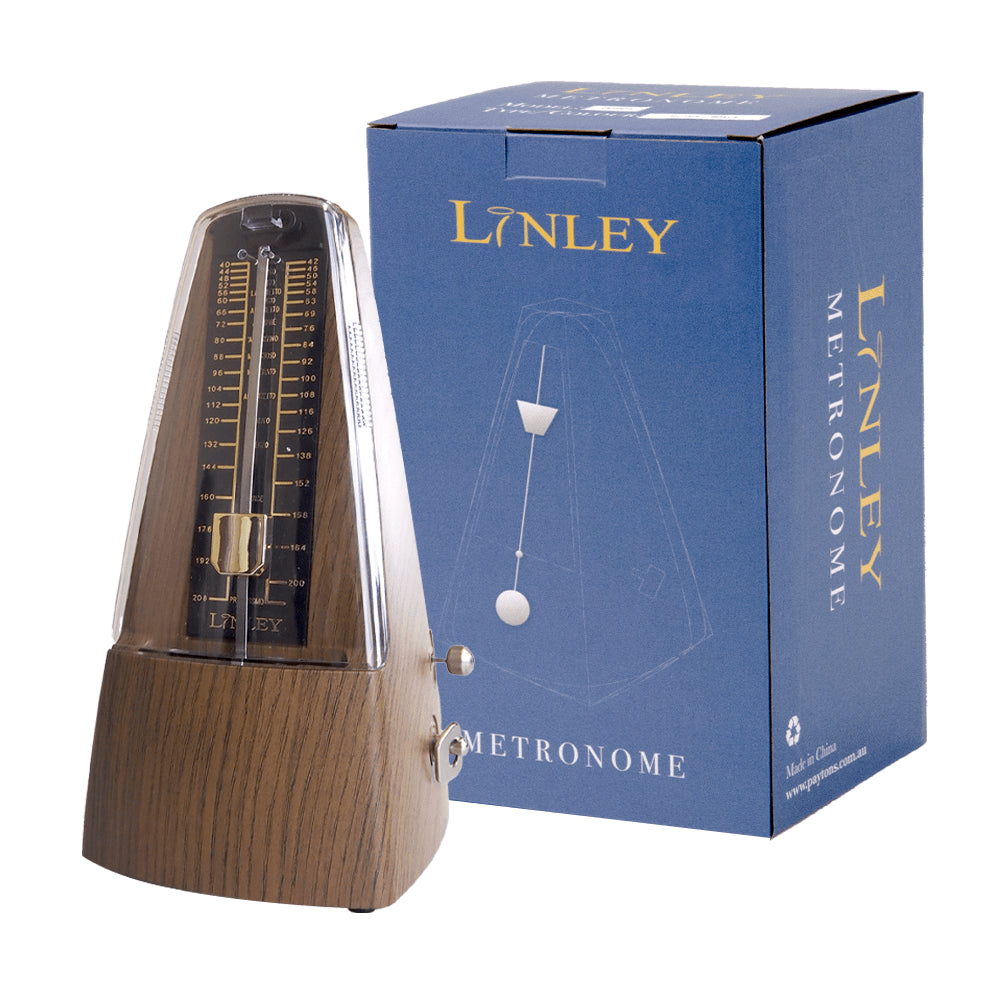 Linley Mechanical Metronome with Bell - Teak Finish — view 2