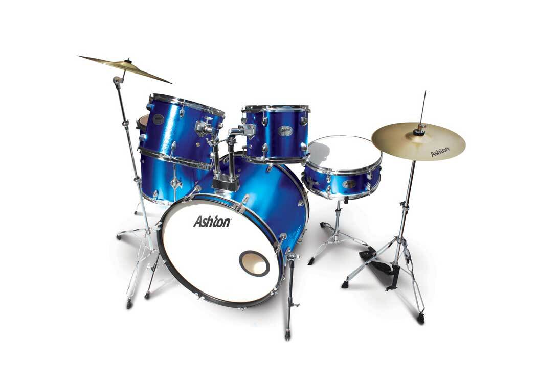 Ashton Drum Kit 5 Piece 20 Inch Bd Metallic Blue Tdr520Mb