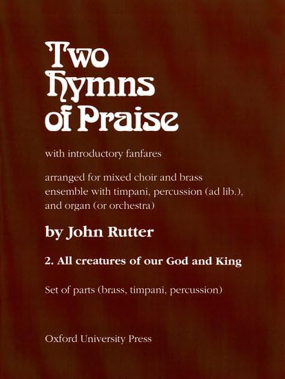 All Creatures of Our God King Brass/Percussion Parts