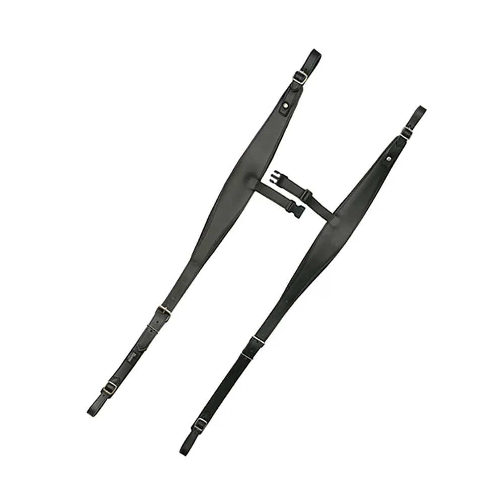 Basso Accordion Strap - Black ACO01, Adjustable 95-105cm, PVC Material, Chrome Buckles, Foam Padding, Non-Slip Design