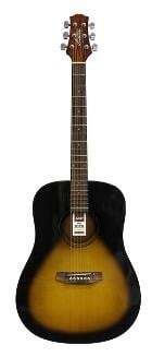 Ashton D20EQTSB Dreadnought Acou/Elec Tobacco Sn — view 2