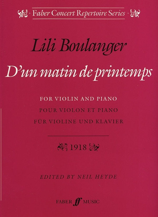 D'Un Matin De Printemps Violin/Piano