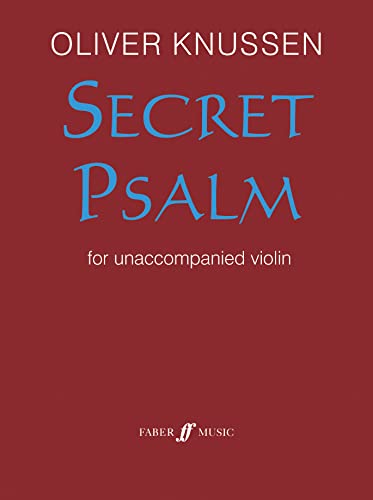 Secret Psalm for Unaccompanied Violin Sheet Music