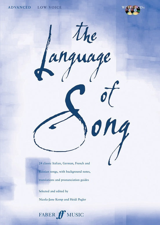 Language Of Song: Advanced Low Voice Book/CD