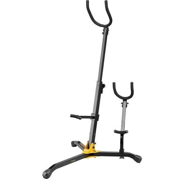Hercules DS536B Baritone Saxophone Stand with Adjustable Backrest and Extra Alto/Tenor Peg — view 2