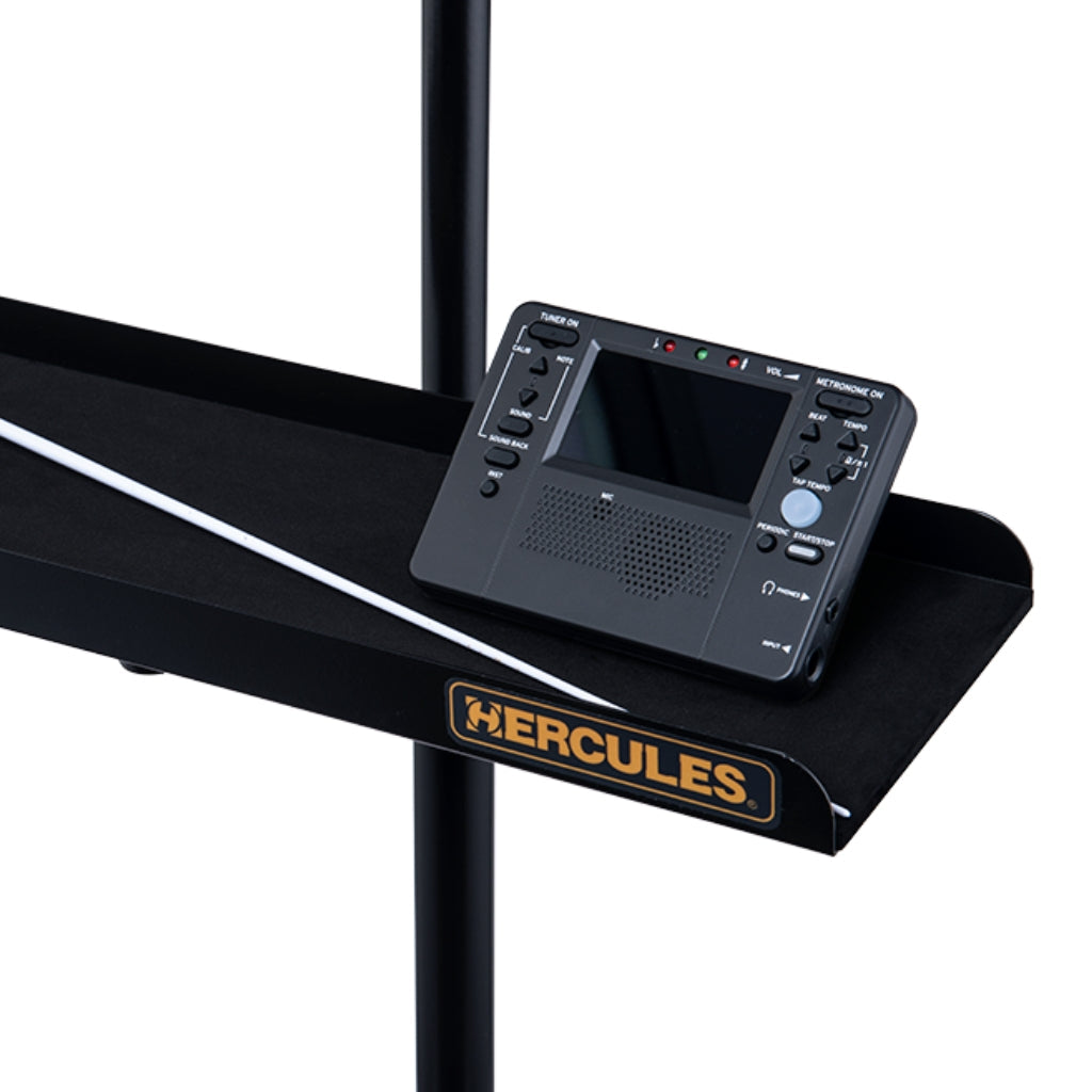 Hercules HA103 Music Stand Accessory Tray - 15.4" Metal with Foam Lining, Attaches to Standard Stands, Supports 11 lb, Black — view 5