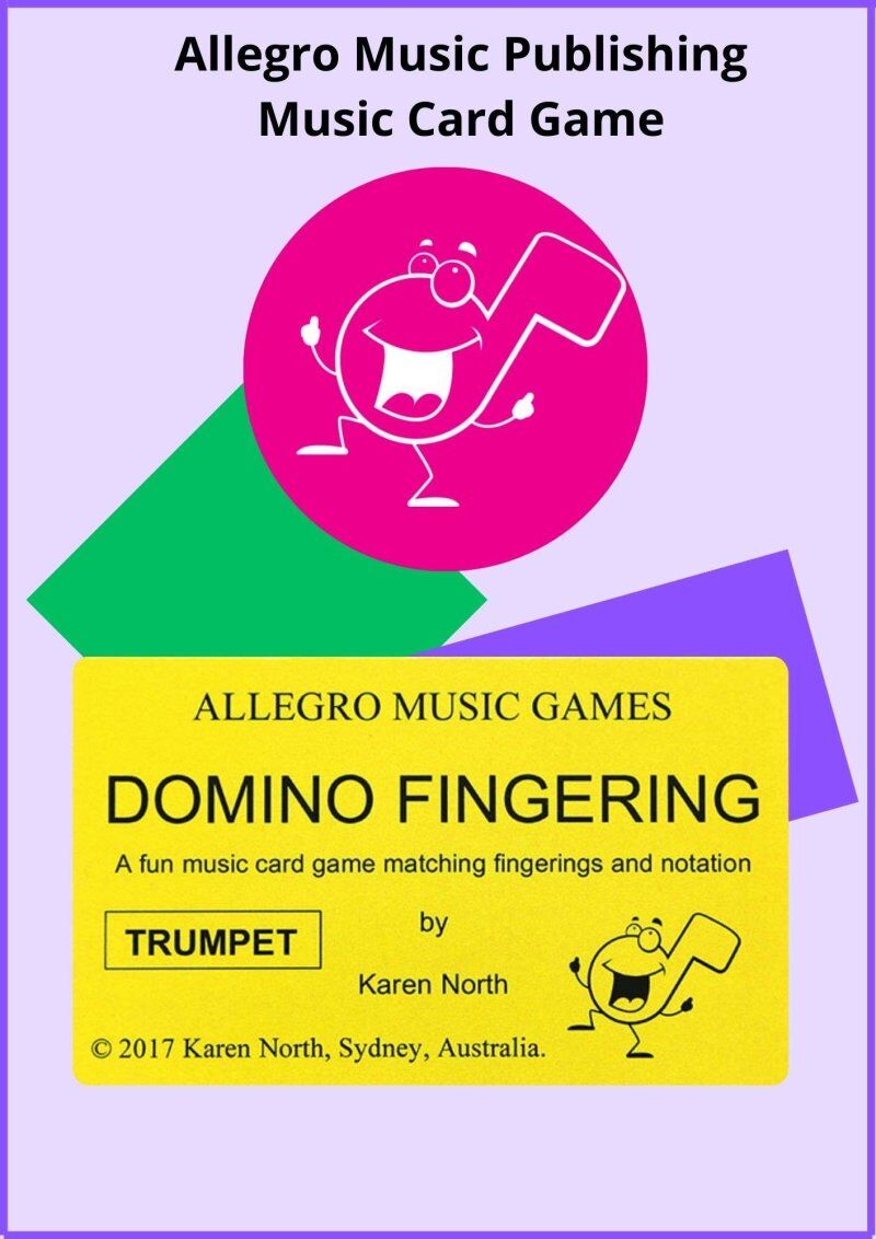 Domino Fingering Card Game - Trumpet for 2+ Players