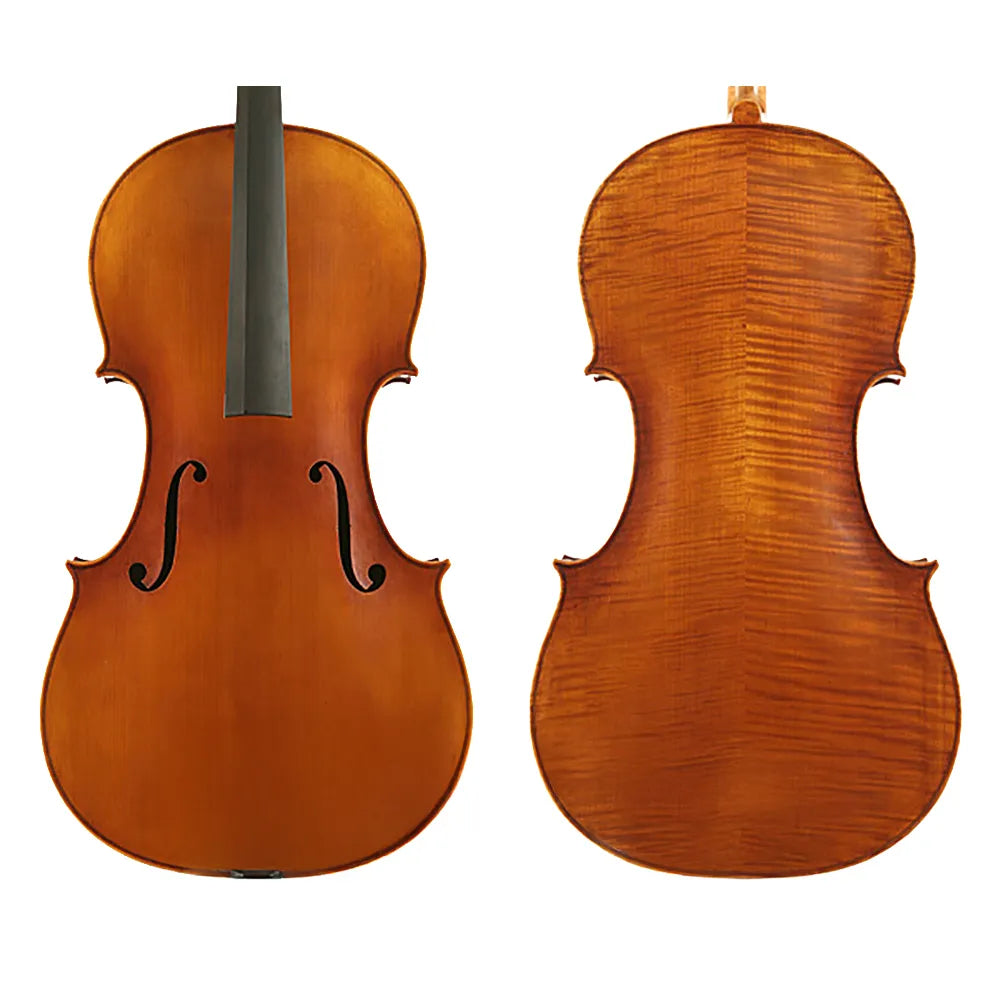 Raggetti Master Cello No.6.0 Rocca - Fine Grained Solid Spruce, Highly Flamed Solid Maple, Oil Hand Varnished, Instrument Only, Advanced Level