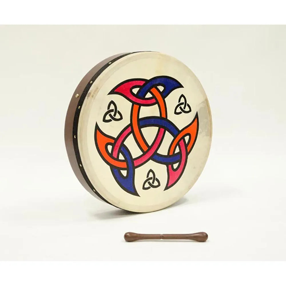Tunable 18" Bodhran Drum with Rosewood Shield Emblem and Internal Tuning Lugs