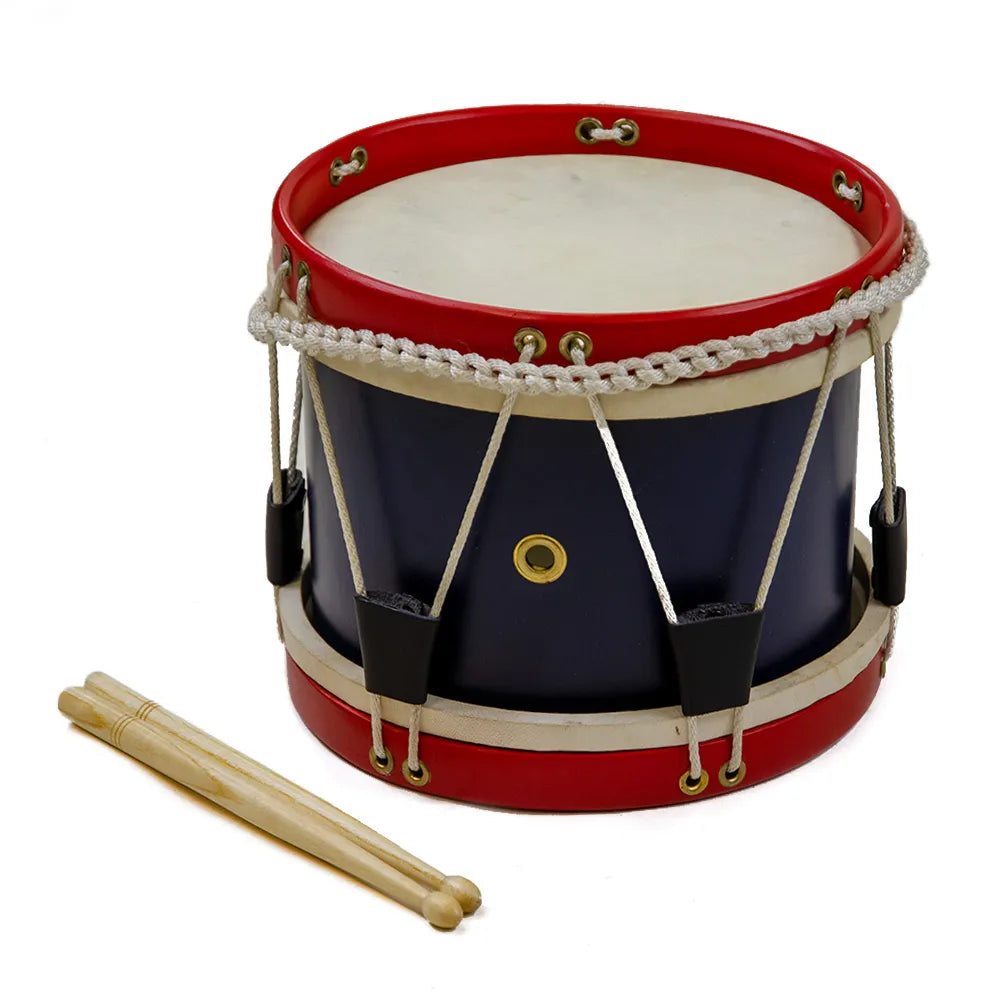 Small 8x8 Inch Red and Blue Drum with Rope Tension