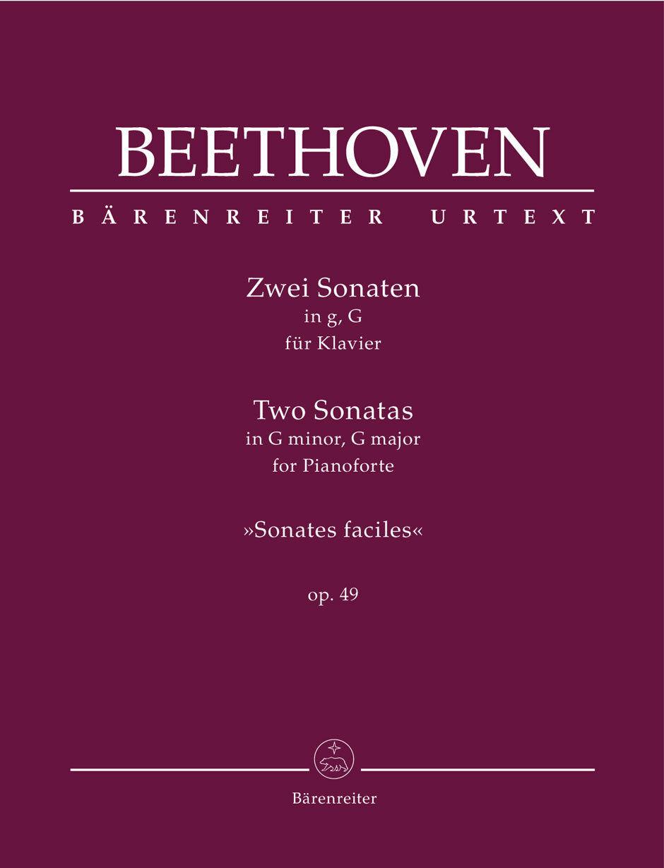 Beethoven Piano Sonatas Op 49 Sheet Music