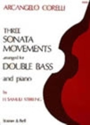 Corelli Three Sonata Movements for Double Bass and Piano Sheet Music