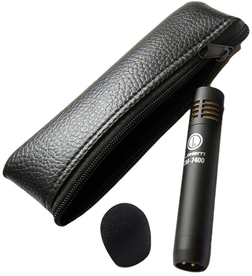 Leem LCM-7400 Condenser Microphone with Windscreen and Carry Pouch