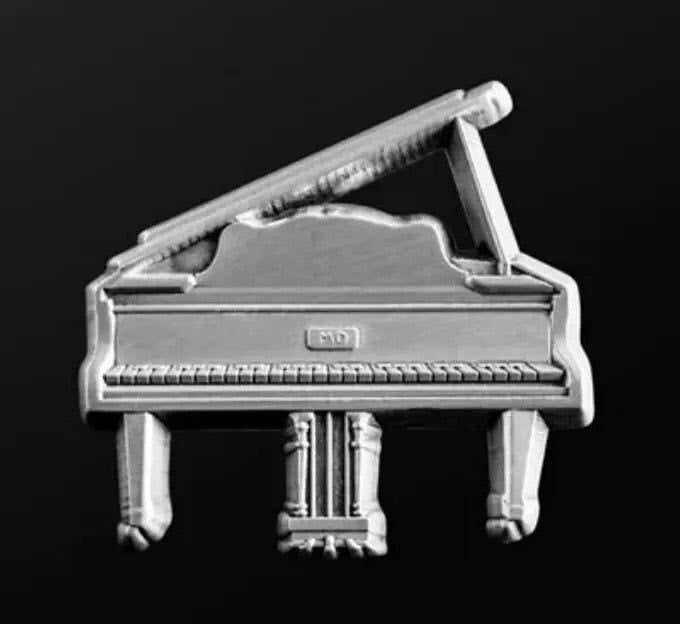 Musician Designer Grand Piano Silver Pin