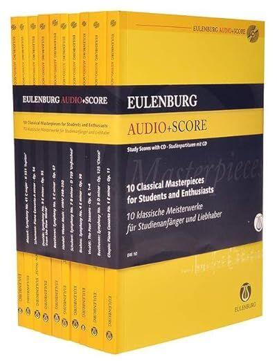 10 Classical Masterpieces Study Score Set with CD