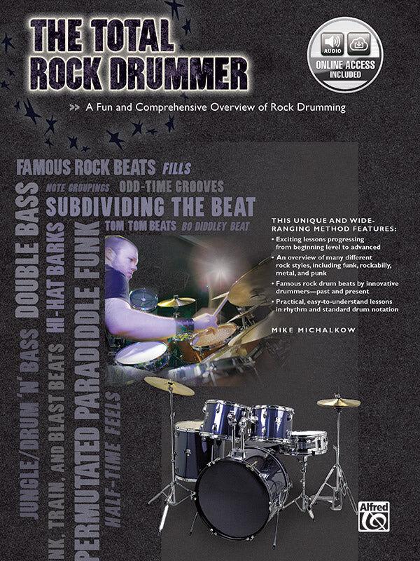The Total Rock Drummer Book with Online Audio