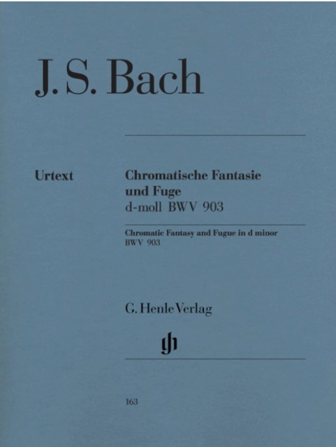 Bach - Chromatic Fantasy & Fugue DMin BWV 903 & 903a - Piano Solo Sheet Music Henle HN163