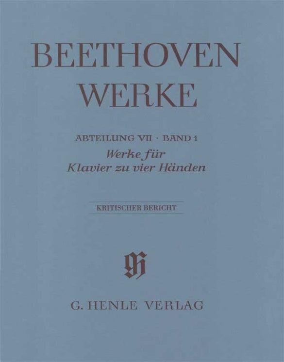 Beethoven Works for Piano Four Hands Full Score - Henle