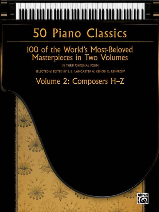 50 Piano Classics Volume 2 - Composers H-Z Sheet Music Collection