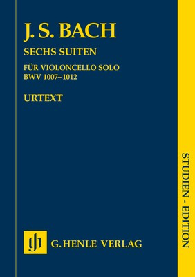 Cello Suites BWV 1007-1012 Study Score with Urtext Edition and Reproduction of Anna Magdalena's Copy