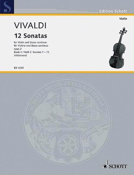 Vivaldi - 12 Sonatas Op. 2 Book 2 for Violin/Piano Accompaniment Schott SCED4213