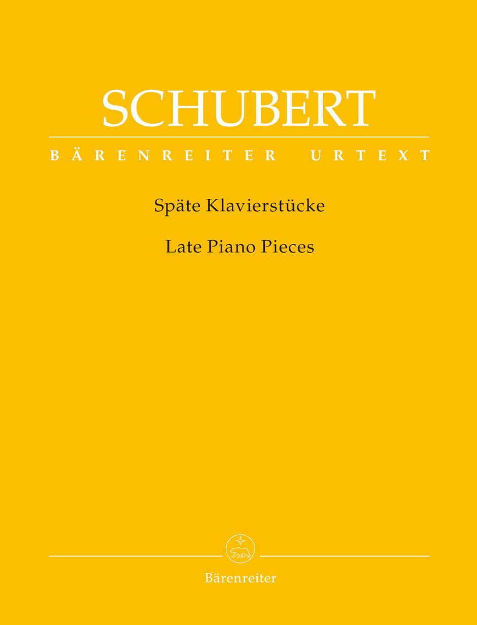 Schubert Late Piano Pieces by Franz Durr, Barenreiter BA9634