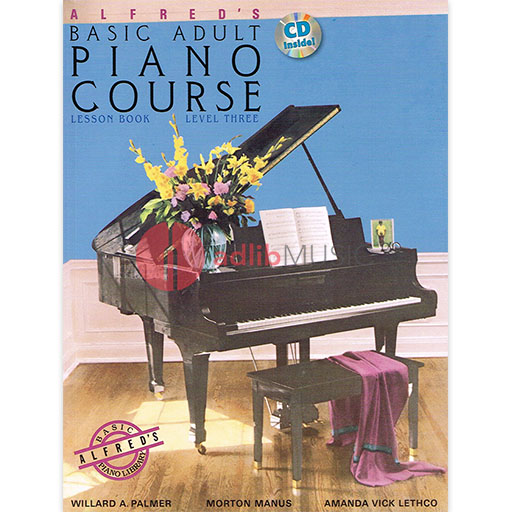 Alfred's Basic Piano Adult Lesson Book 3 with CD