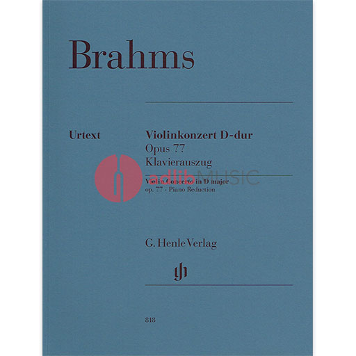 Brahms - Concerto Op. 77 in D Major for Violin and Piano Accompaniment - Henle HN818