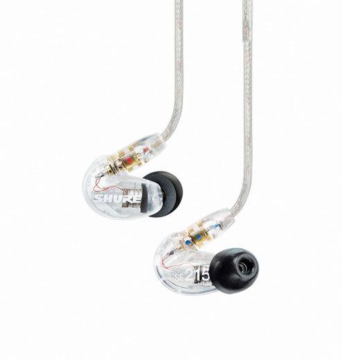 Shure SE215 Sound Isolating Earphones in Clear