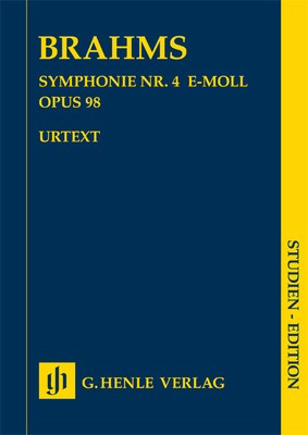 Symphony No 4 Op 98 Study Score - Brahms Edition
