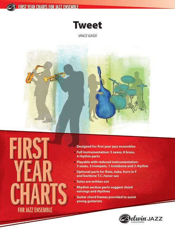 Tweet from the First Year Charts for Jazz Ensemble Sheet Music