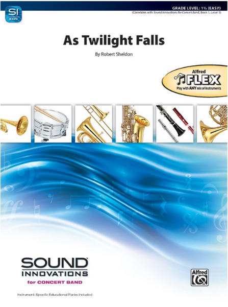 As Twilight Falls Flex Ensemble Gr 1.5 by Robert Sheldon Alfred 49213