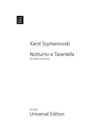 Notturno e Tarantella Op 28 for Violin and Piano