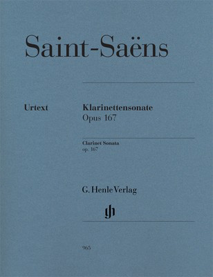 Saint-Saens - Sonata Op. 167 for Clarinet and Piano Henle HN965