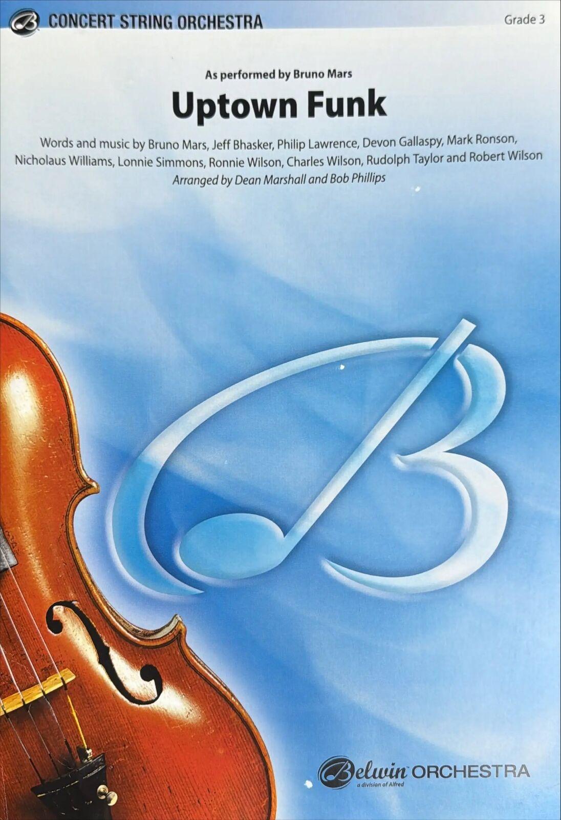 Uptown Funk String Orchestra Grade 3 Score/Parts Arranged by Marshall/Phillips Belwin 44860