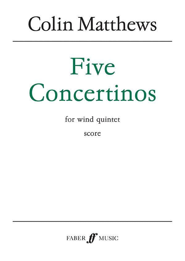 5 Concertinos for Wind Quintet (Study Score) - Faber 0571515088