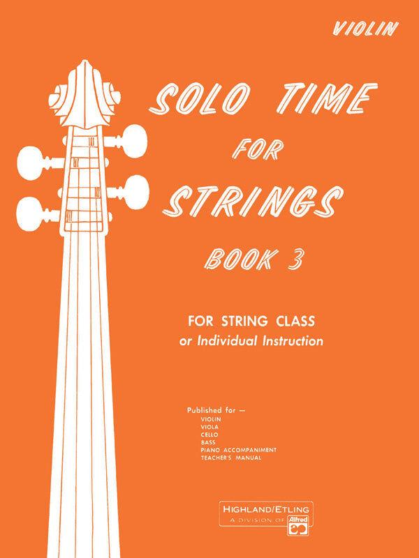 Solo Time for Strings Book 3 Violin Sheet Music