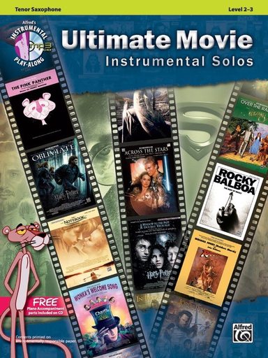 Ultimate Movie Instrumental Solos for Tenor Saxophone Book/CD