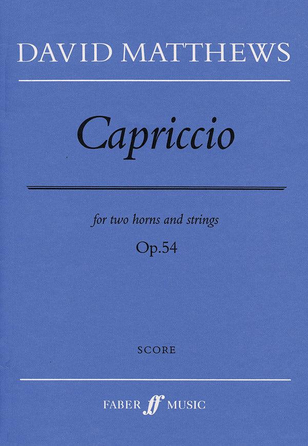 Capriccio Op. 54 for 2 Horns & Strings Full Score - Faber 0571518311