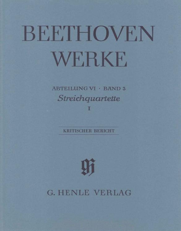 Beethoven String Quartets Op 18 Nos 1-6 Op 14 No 1 Full Score - Henle Edition