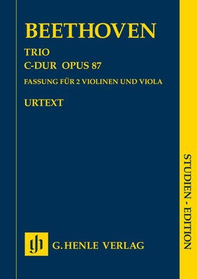 Trio in C Major Op 87 Study Score for Oboes, Violins, and Viola