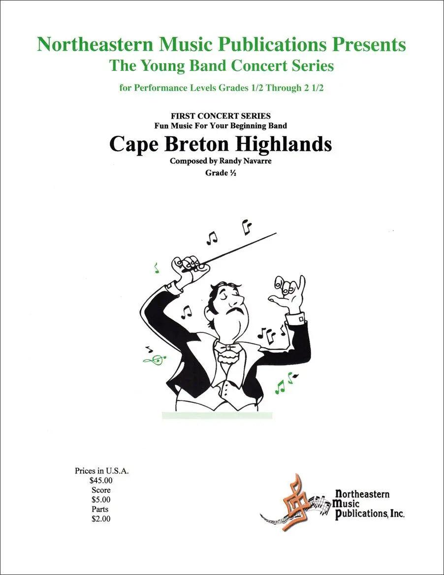 Cape Breton Highlands Concert Band Sheet Music Grade 1 by Randy Navarre