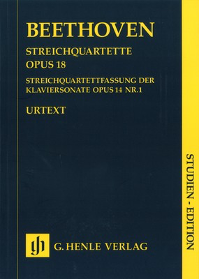 String Quartets Op 18 and Op 14 No 1 Study Score