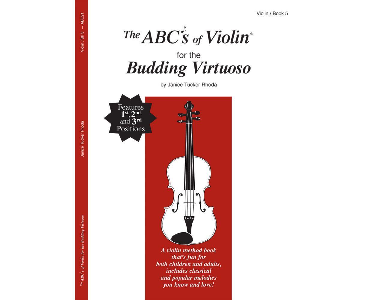 The ABC's of Violin for the Budding Virtuoso Book 5 - Violin Method by Janice Tucker Rhoda ABC21