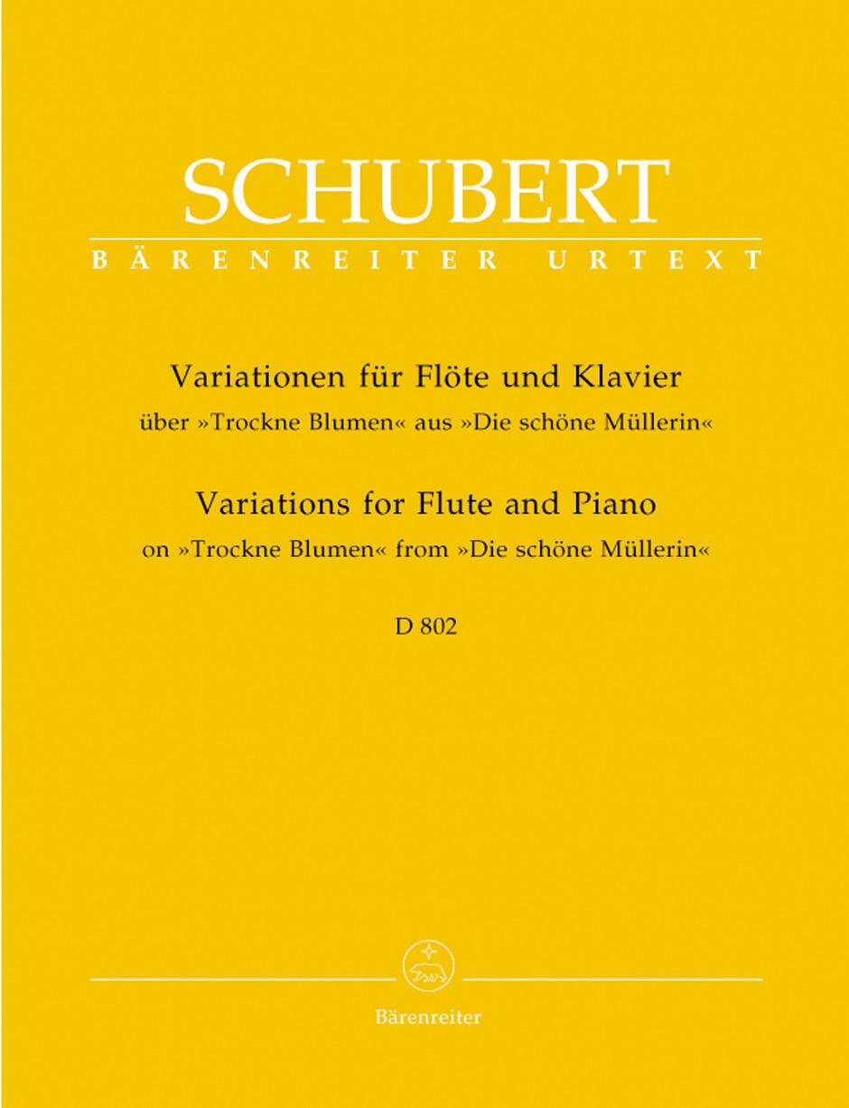 Variations on Trockne Blumen for Flute and Piano