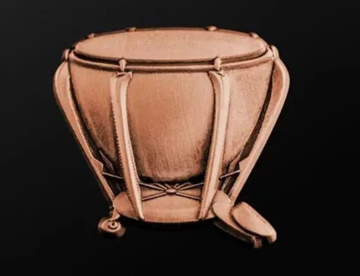 Musician Designer Timpani Pin in Copper