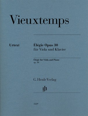 Vieuxtemps Elegie Op 30 for Viola and Piano - Urtext Edition