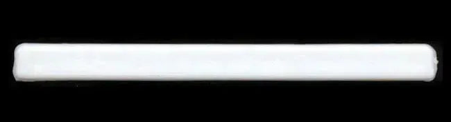AMS Saddle 81 x 7mm Straight Plastic White