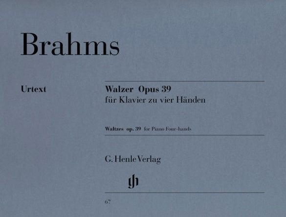 Brahms Waltzes Op. 39 Piano Duet Sheet Music Henle HN067