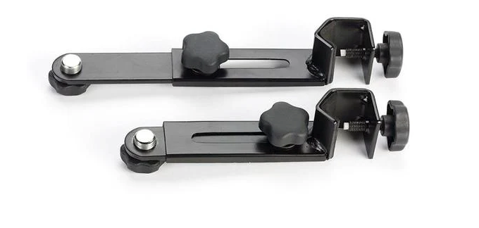 AirTurn Side Mount Clamp Extended - Heavy-Duty Steel Mic Stand Extension Bracket